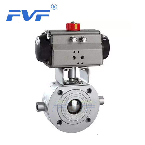 Wafer Type Jacketed Ball Valve with DoubleAction SingleAction