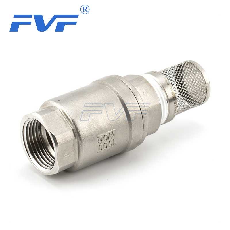 Stainless Steel Threaded Vertical Check valve With Filter Screen FVF