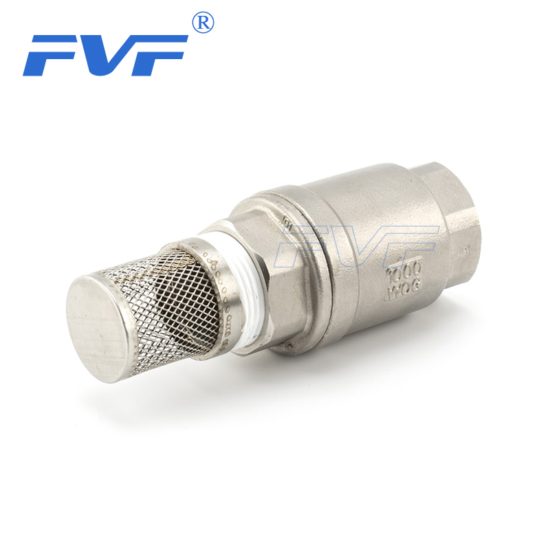 Stainless Steel Threaded Vertical Check valve With Filter Screen FVF